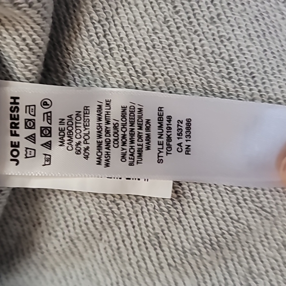 Joe Fresh, Girls, Size 2, Zippered Hoodie, Thin, Spring, Summer - Picture 4 of 5